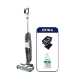 Bissell CrossWave HF3 Cordless Select Verticale stofzuiger Batterij/Accu Droog en nat Zakloos 0 l 255 W Grijs, Wit