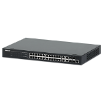 Intellinet 24-Port Gigabit Ethernet PoE+ Web-Managed Switch with 4 Gigabit Combo Base-T/SFP Ports, IEEE 802.3at/af Power over Ethernet (PoE+/PoE) Compliant, 370 W, Endspan, 19" Rackmount