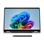 HP DQ9F5EA laptop Copilot+ PC Intel Core Ultra 7 356H 35.6 cm (14") Touchscreen 2K 32 GB LPDDR5x-SDRAM 512 GB SSD Wi-Fi 7 (802.11be) Windows 11 Home Silver