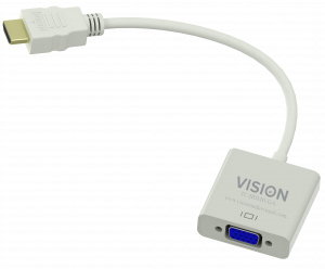 Photos - Cable (video, audio, USB) Vision TC-HDMIVGA video cable adapter VGA  HDMI Type A (Standar (D-Sub)