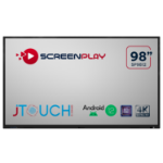 ScreenPlay INTERACTIVE DISPLAY interactive whiteboard 98" 3840 x 2160 pixels Touchscreen Black HDMI
