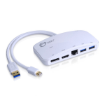 Siig JU-H30212-S1 laptop dock/port replicator USB 3.2 Gen 1 (3.1 Gen 1) Type-A White