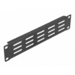 DeLOCK 10″ Network Cabinet Panel with ventilation slots horizontal 1U black