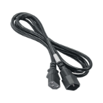 Akyga AK PC di 03 A verlaengerungs Stromkabel, 1,8 m per PC, stampante, Schermi NERO Black 1.8 m IEC C13