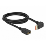 DeLOCK DisplayPort extension cable male 90° downwards angled to female 8K 60 Hz 2 m