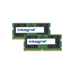 Integral 64GB (2x32GB) LAPTOP RAM MODULE KIT DDR5 4800MHZ PC5-38400 UNBUFFERED NON-ECC 1.1V 2GX8 CL40 EQV. TO KVR48S40BD8K2-64 f/ KINGSTON VALUE memory module