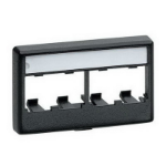 Panduit CFFPL4IW wall plate/switch cover Black