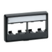 Panduit CFFPL4IW wall plate/switch cover Black