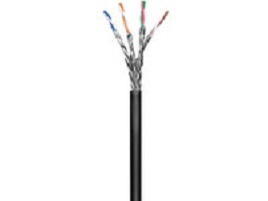 Image of Microconnect 100m Cat6 networking cable Black S/FTP (S-STP)