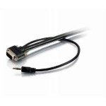 C2G A/V 421.3" (10.7 m) VGA (D-Sub) + 3.5mm Black