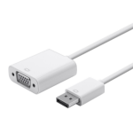 Monoprice 12789 video cable adapter VGA (D-Sub) DisplayPort White