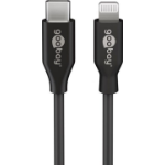 Goobay 39424 lightning cable 1 m Black