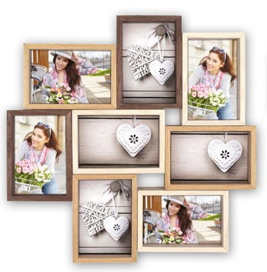 Image of ZEP Montreaux - Wood - Wood - Picture frame set - Wall - 10 x 15...