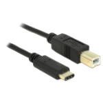 DeLOCK 2m, USB2.0-C/USB2.0-B USB cable USB B USB C Black