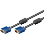 Goobay 93613 VGA cable 1.8 m VGA (D-Sub) Black, Blue