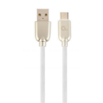 Cablexpert CC-USB2R-AMCM-1M-W USB cable USB 2.0 USB A USB C White