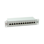 LevelOne Equip 326523 12-Port Cat.6A Desktop Patch Panel; 10; Light Grey