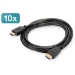 Digitus HDMI High Speed with Ethernet Connection Cable, Pack of 10 pcs