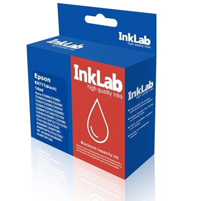 E0711 INKLAB 711 Epson Compatible Black Replacement Ink