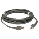 Zebra : Series A USB cable 4.5 m USB A Grey