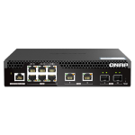 QNAP QSW-M2106R-2S2T network switch Managed L2 10G Ethernet (100/1000/10000) 1U Black