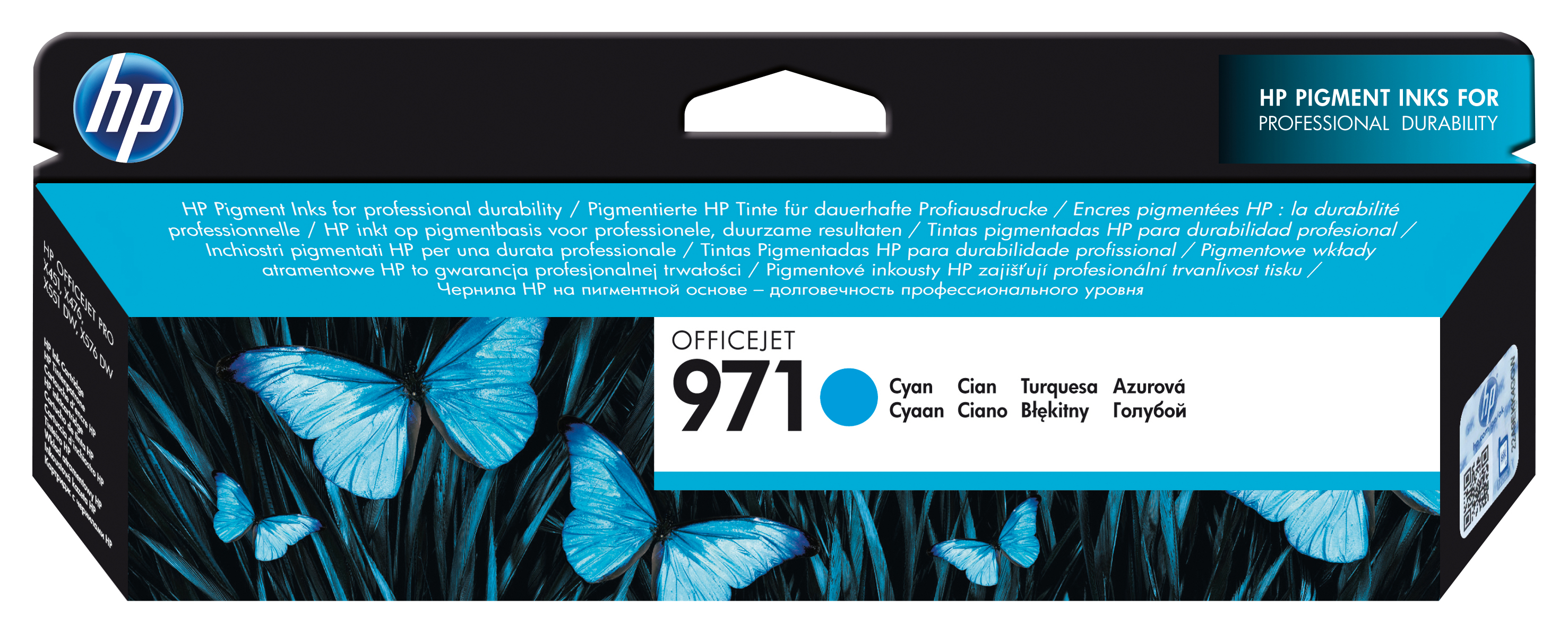 Image of HP CN622AE/971 Ink cartridge cyan, 2.5K pages ISO/IEC 24711 24.5ml...