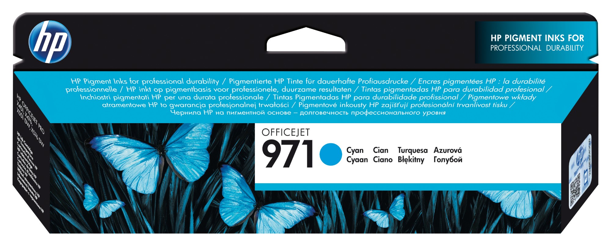 HP CN622AE/971 Ink cartridge cyan, 2.5K pages ISO/IEC 24711 24.5ml for HP OfficeJet Pro X