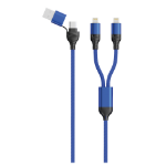 2GO 797364 Lightning-kabel 1,2 m Zwart, Blauw