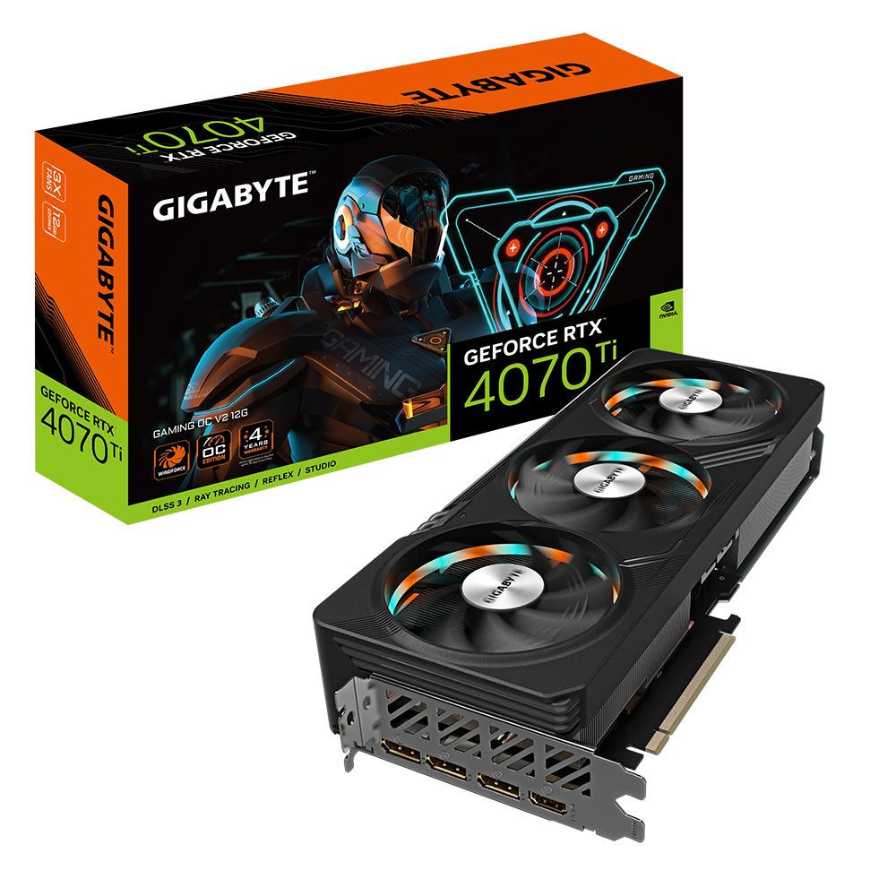 Image of Gigabyte GAMING GeForce RTX­­ 4070 Ti OC V2 12G NVIDIA GeForce...