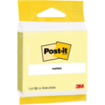 3M Post-it® Notes, Canary Yellow, 76 mm x 76 mm, 100 Sheets/Pad, 1 Pad/Pack, 100% PEFC SGSCH-PEFC-COC-110078