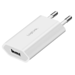 LogiLink USB Wall Charger, 1port, 1x USB-AF, 5W, white