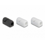 DeLOCK Cable holder self-closing and self-adhesive 3 pieces black / white