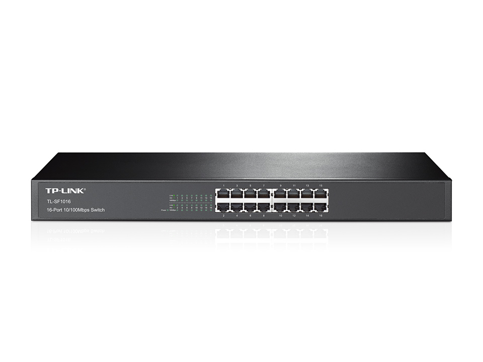 Image of TP-Link 16-Port 10/100Mbps Rackmount Network Switch