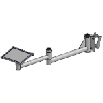 Ergonomic Solutions 900mm Clamp-on arm, X-Frame