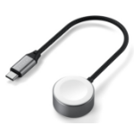 Satechi ST-QCAWM mobile device charger Smartwatch White, Grey USB Wireless charging Indoor