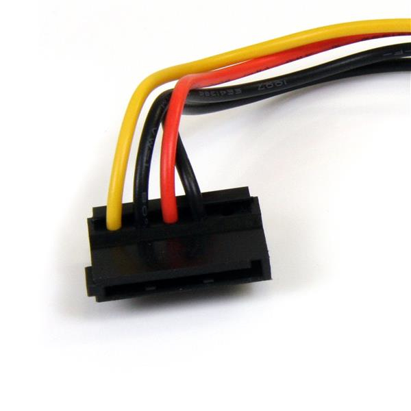 StarTech.com 6in 4 Pin LP4 to Right Angle SATA Power Cable Adapter