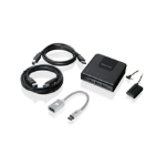 iogear GUS432CA1KIT KVM switch Black