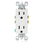 Leviton 5325-W socket-outlet NEMA 5-15 White