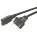 C2G Polarized 2-slot Power Cord, Black 6ft 72" (1.83 m)