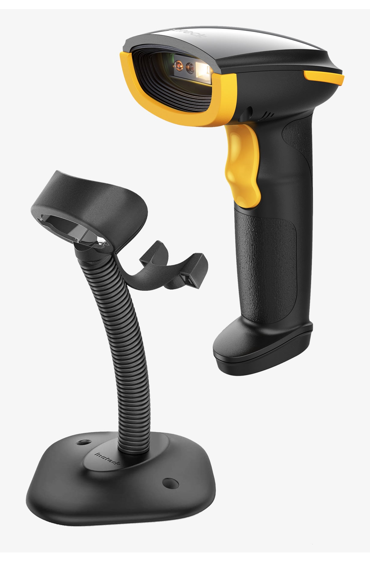 Inateck BCST-35 Handheld bar code reader 2D CMOS Black, Yellow