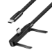 LogiLink USB 2.0 Type-C cable, C/M to C/M, 480 Mbps, 240W, flat, pedestal, black, 1.5 m