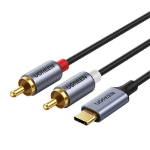 Ugreen EU Product - audio cable USB-C (male) - 2RCA (male)  1.5m- Gray