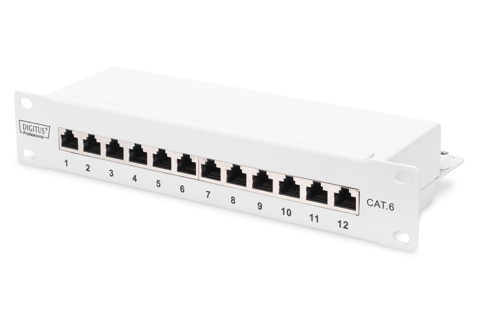 Photos - Other network equipment Digitus CAT 6, Class E Patch Panel, shielded, grey DN-91612S-G 