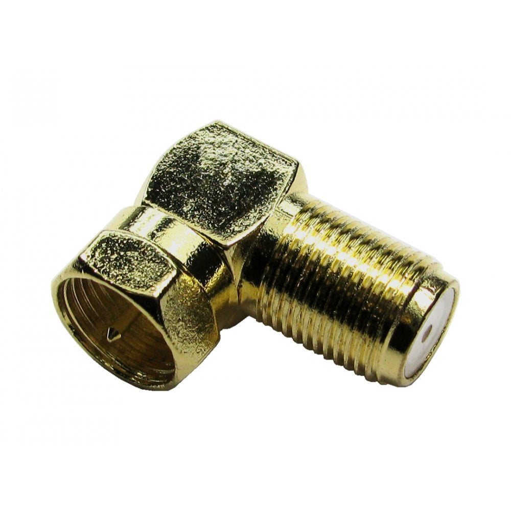 Cables Direct Men's Gold 3-Fm-Ff-Ra Cable Gender Changer F Type