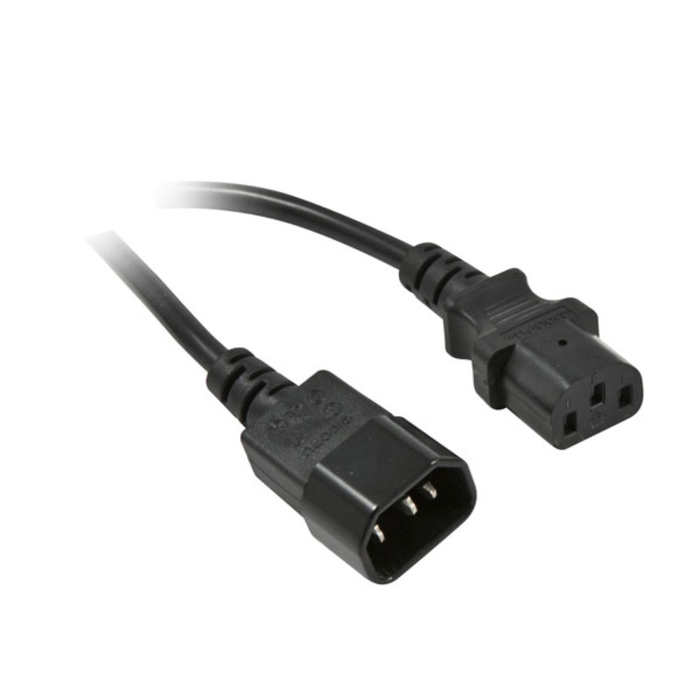 EU Product - Netzkabel 230V Kaltgerte IEC-C13 Buchse/Kaltgerte IEC-C14 Stecker 0 - Cable - Current/Power Supply thumbnail