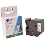 G&G 18762 labelprinter-tape Zwart op wit D1