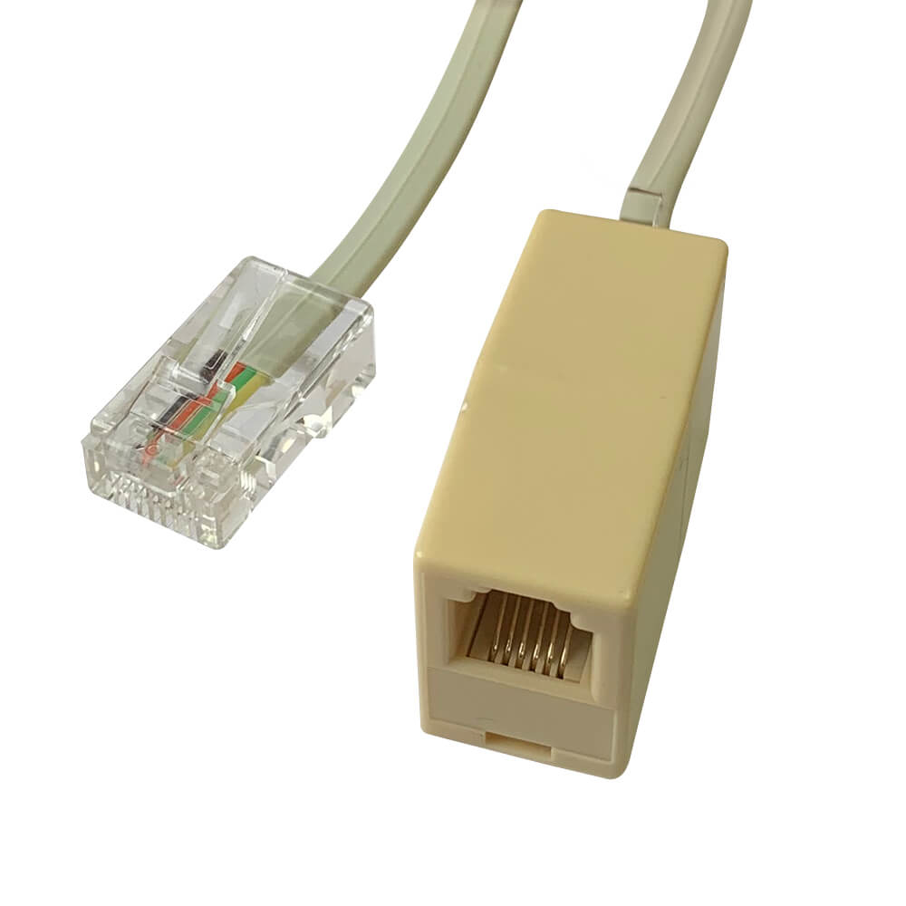 Videk RJ45 Plug to RJ11 Socket Line Adaptor Reversed Wired