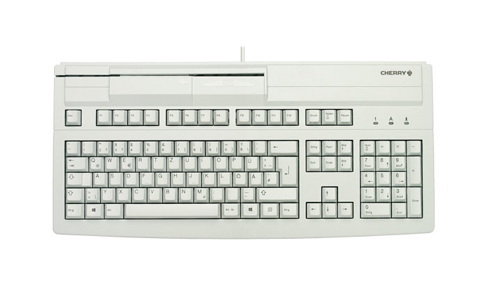 G80-8000LUVDE-0 CHERRY MultiBoard V2 G80-8000 - Tastatur - USB Deutsch Hellgrau