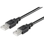 Microconnect USBAA01B USB cable USB 2.0 0.1 m USB A Black