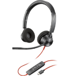 HP Poly Blackwire 3320 - Blackwire 3300 series - headset - o